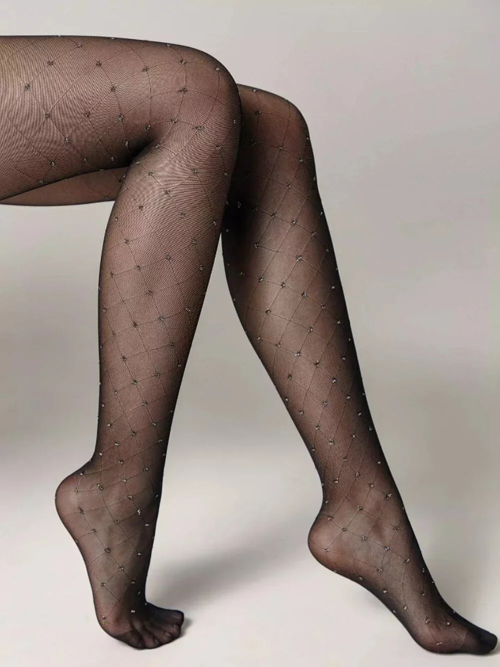 Conte Lusso 20 Den - Fantasy Women's Tights with diamond pattern & lurex dots